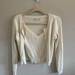 A&F matching sweater and tank set, size M
